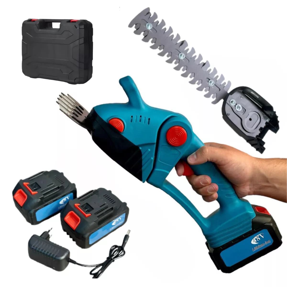 Акумуляторні ножиці-кущоріз 24V. Електроножиці для трави.