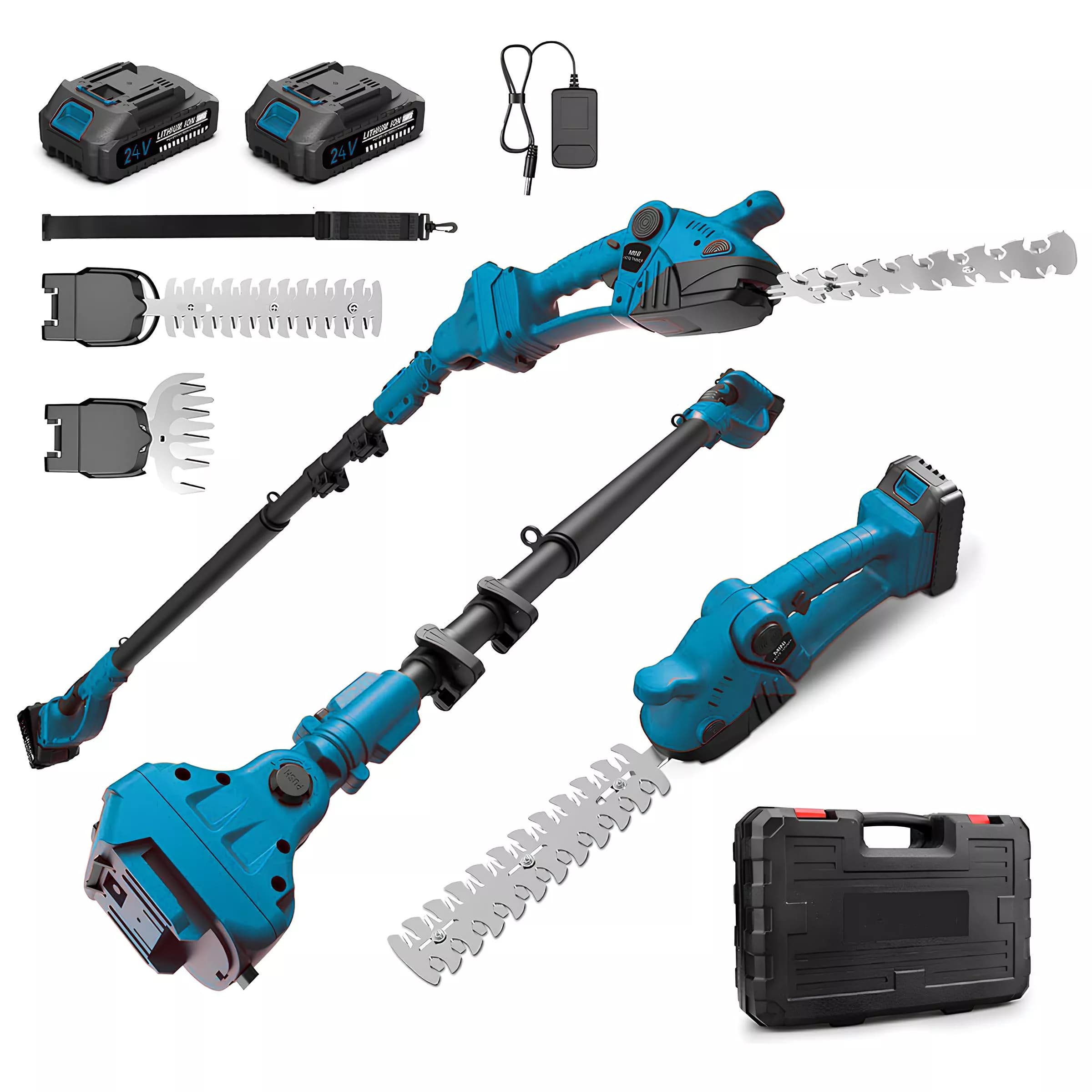 Акумуляторні ножиці-кущоріз 24V. Електроножиці для трави.   Високоріз подовжувач 2м.