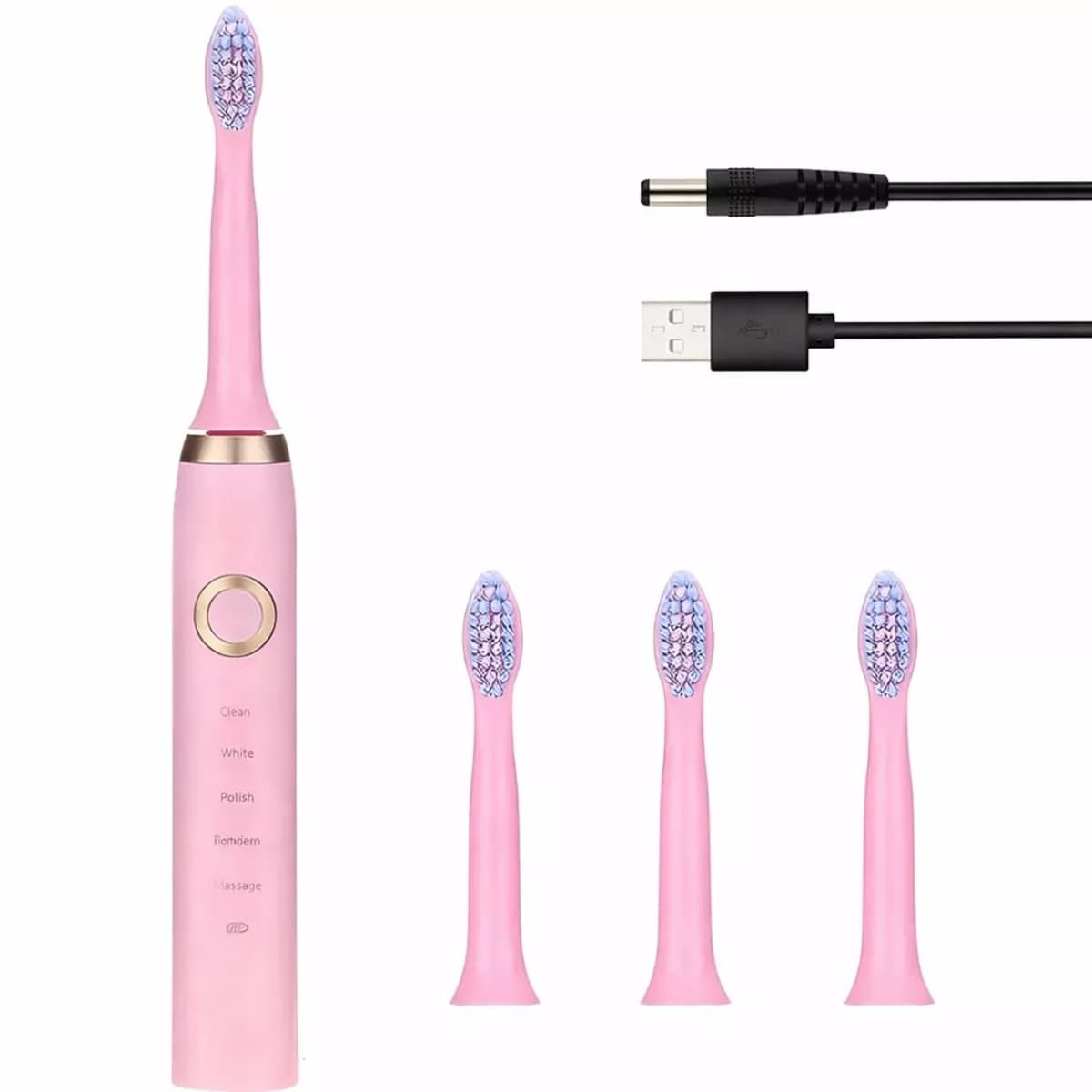 Електрична зубна щітка, 5 режимів роботи, 4 насадки